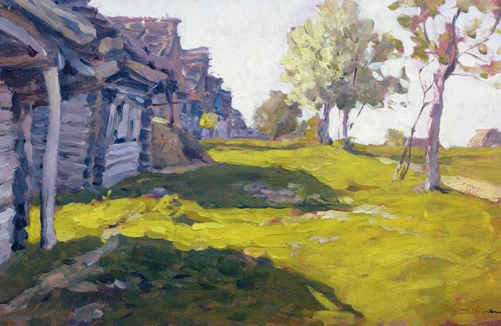 Исаак Ильич Левитан. "Солнечный день. Деревня". 1898.